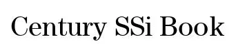 Century SSi Book original font preview