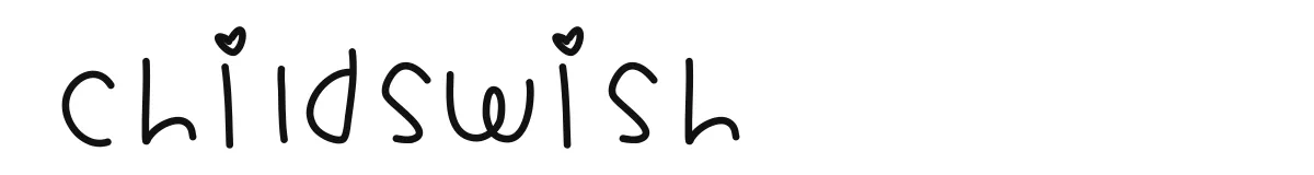 ChildsWish original font preview