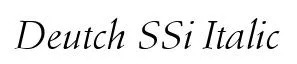 Deutch SSi Italic