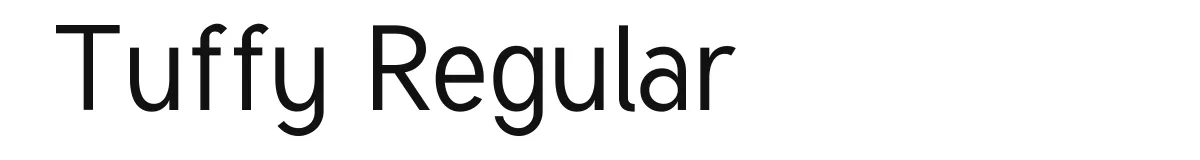 Tuffy Regular font preview