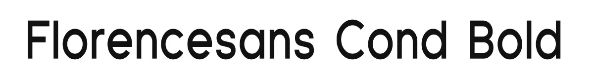 Florencesans Cond Bold font preview