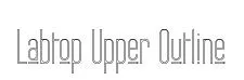 Labtop Upper Outline original font preview