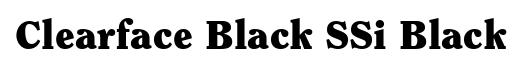 Clearface Black SSi Black