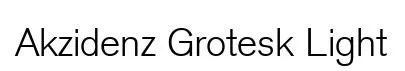 Akzidenz Grotesk Light