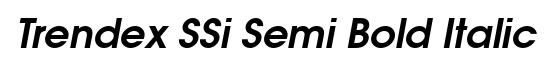 Trendex SSi Semi Bold Italic