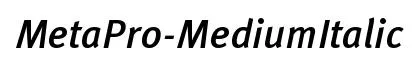 MetaPro-MediumItalic