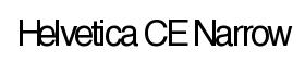 Helvetica CE Narrow