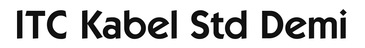 ITC Kabel Std Demi original font preview