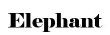 Elephant font preview