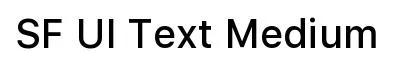 SF UI Text Medium