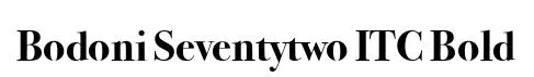 Bodoni Seventytwo ITC Bold