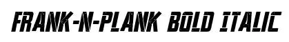 Frank-n-Plank Bold Italic