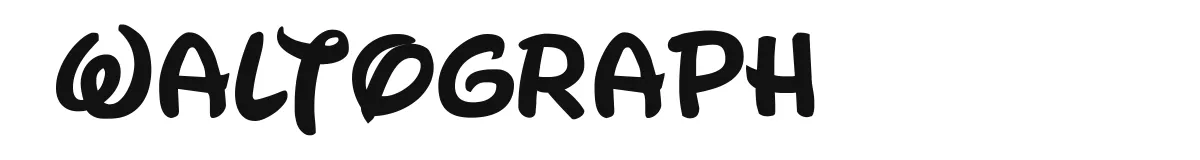 Waltograph original font preview