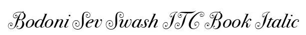 Bodoni Sev Swash ITC Book Italic