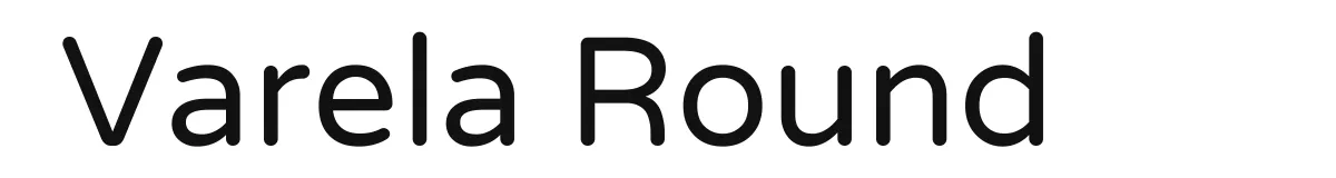 Varela Round font preview