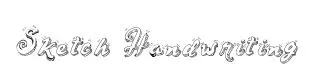 Sketch Handwriting font preview