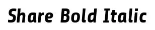 Share Bold Italic