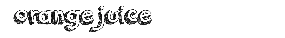 orange juice font preview