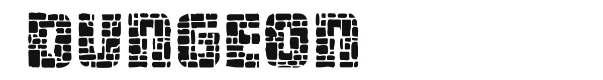 Dungeon original font preview