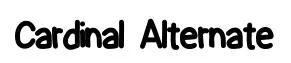 Cardinal Alternate original font preview