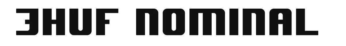 JHUF Nominal original font preview