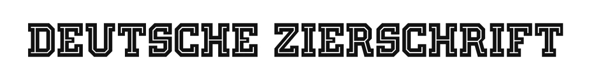 Deutsche Zierschrift original font preview