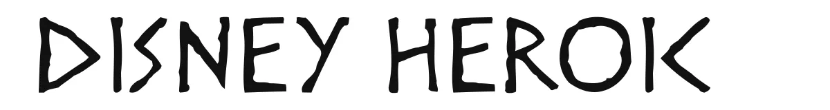 Disney Heroic font preview