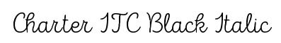 Charter ITC Black Italic