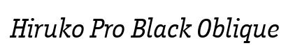 Hiruko Pro Black Oblique