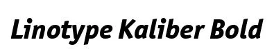 Linotype Kaliber Bold