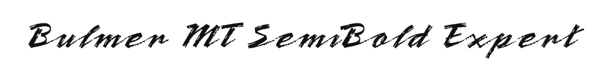 Bulmer MT SemiBold Expert font preview