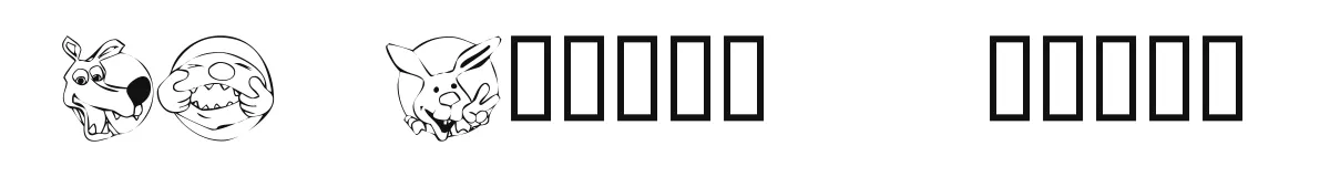 KR Circle Scraps original font preview