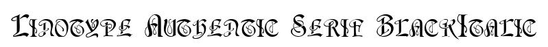 Linotype Authentic Serif BlackItalic