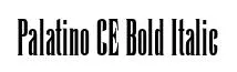 Palatino CE Bold Italic