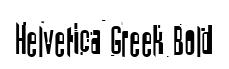 Helvetica Greek Bold