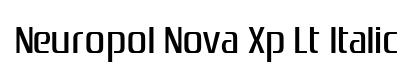 Neuropol Nova Xp Lt Italic