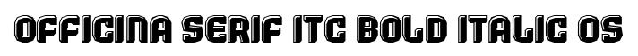 Officina Serif ITC Bold Italic OS