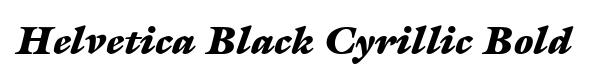 Helvetica Black Cyrillic Bold