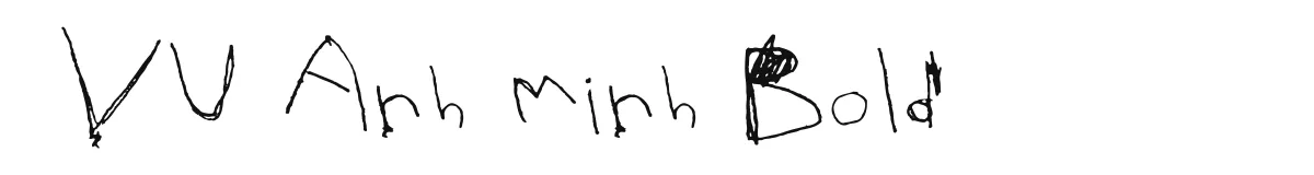 VU Anh Minh Bold font preview