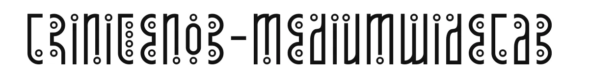TriniteNo3-MediumWideTab font preview