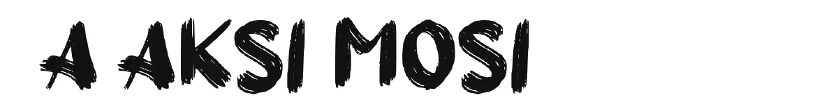 a Aksi Mosi font preview