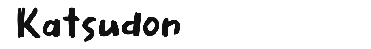 Katsudon font preview