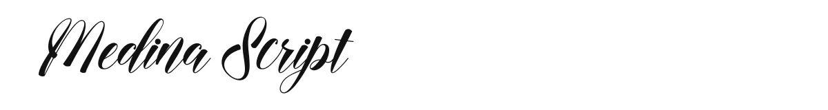 Medina Script font preview