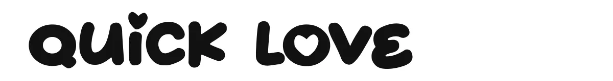 Quick Love original font preview
