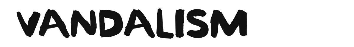 Vandalism font preview