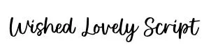 Wished Lovely Script