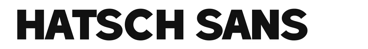 Hatsch Sans font preview