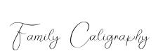 Family Caligraphy