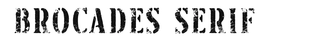 Brocades Serif font preview