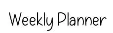 Weekly Planner